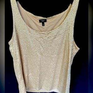 Gold Sequin Tank, Size XL